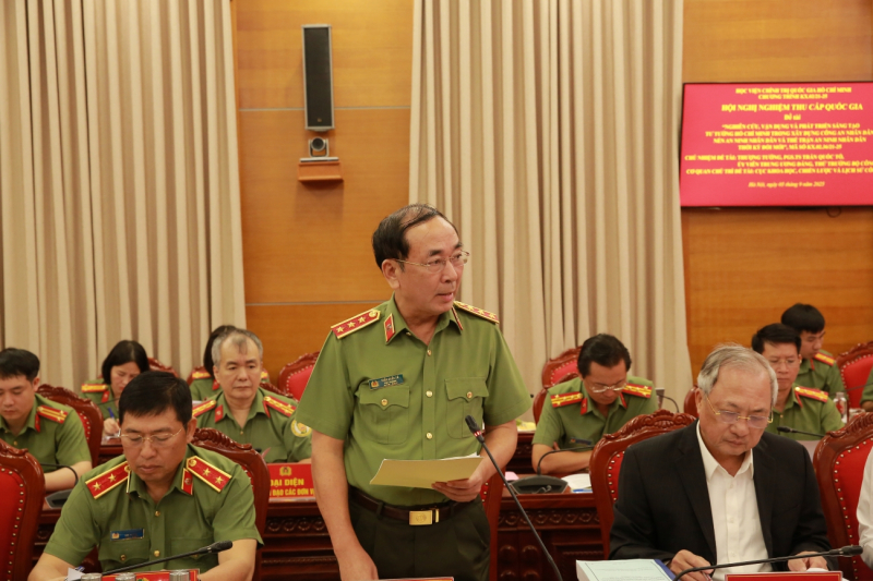 Nghiệm thu đề tài cấp Quốc gia nghiên cứu tư tưởng Hồ Chí Minh trong xây dựng, phát triển CAND -0