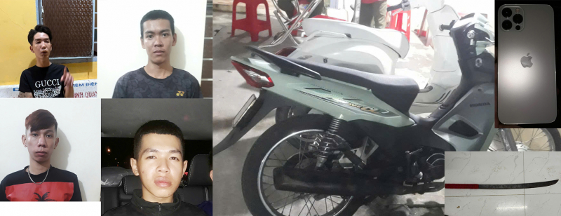 Bắt khẩn cấp 4 đối tượng chặn đường cướp tài sản giữa đêm khuya -0
