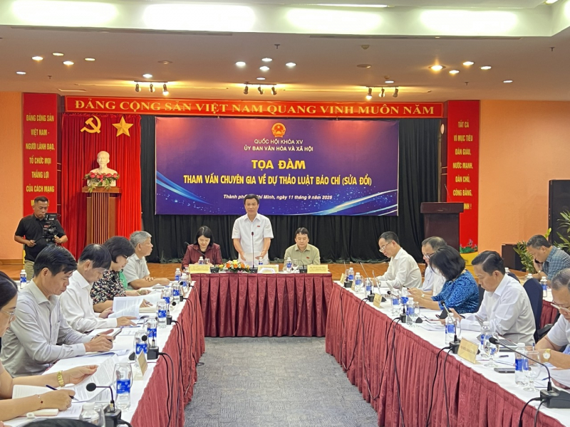 Tọa đàm tham vấn chuyên gia về Dự thảo Luật Báo chí (sửa đổi) -0