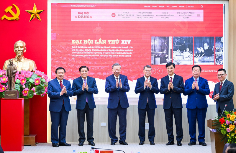 Tổng Bí thư Tô Lâm dự lễ ra mắt Trang thông tin điện tử