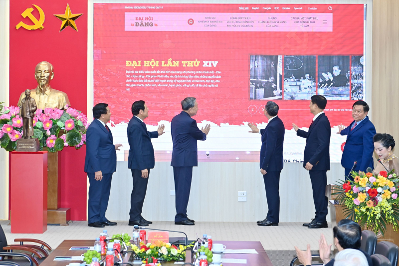 Tổng Bí thư Tô Lâm dự lễ ra mắt Trang thông tin điện tử