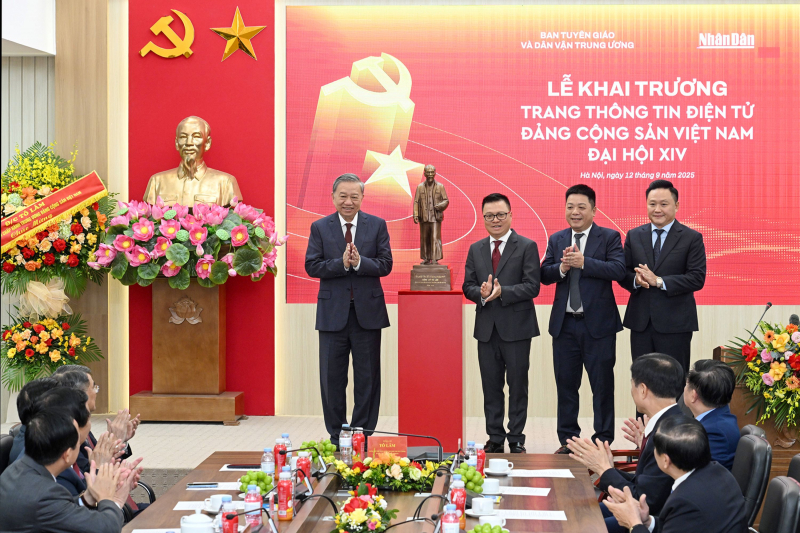 Tổng Bí thư Tô Lâm dự lễ ra mắt Trang thông tin điện tử