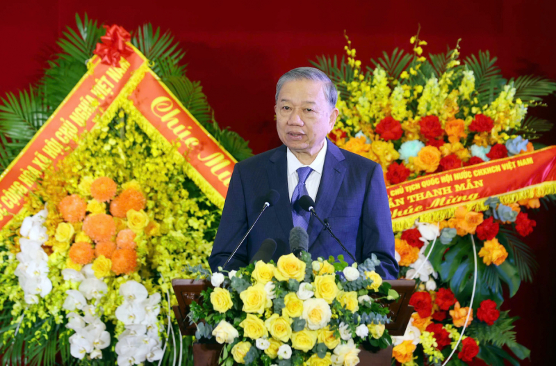 Tổng Bí thư Tô Lâm: “TAND kiên định mục tiêu độc lập dân tộc gắn với chủ nghĩa xã hội, đặt lợi ích quốc gia - dân tộc, lợi ích của Nhân dân lên trên hết, trước hết” -0