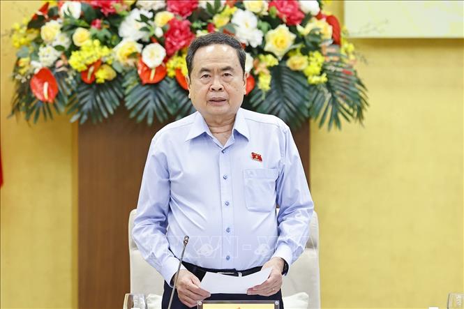 Chủ tịch Quốc hội Trần Thanh Mẫn chủ trì Phiên họp thứ hai Hội đồng Bầu cử quốc gia -0