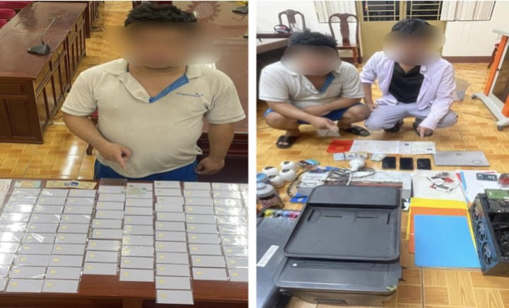 Bắt 5 đối tượng trong đường dây làm giả trên 500 loại giấy tờ -0