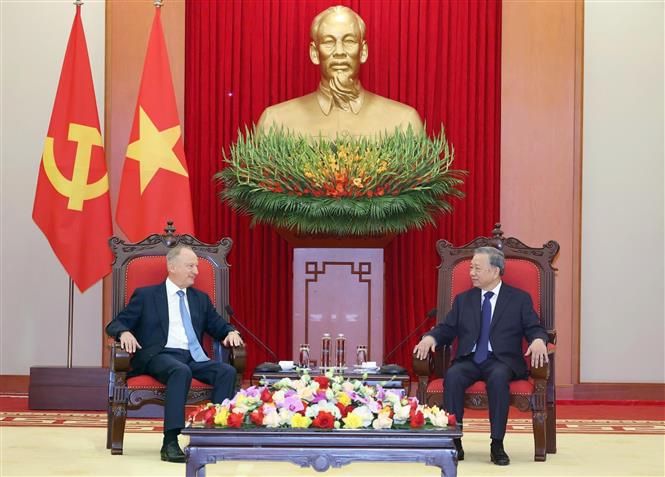 Tổng Bí thư Tô Lâm tiếp Trợ lý Tổng thống Nga, Chủ tịch Hội đồng Biển Liên bang Nga -0