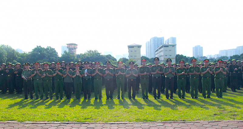 Học viên văn bằng 2 các học viện, trường CAND huấn luyện đầu khoá tại Bộ Tư lệnh Cảnh sát cơ động -0