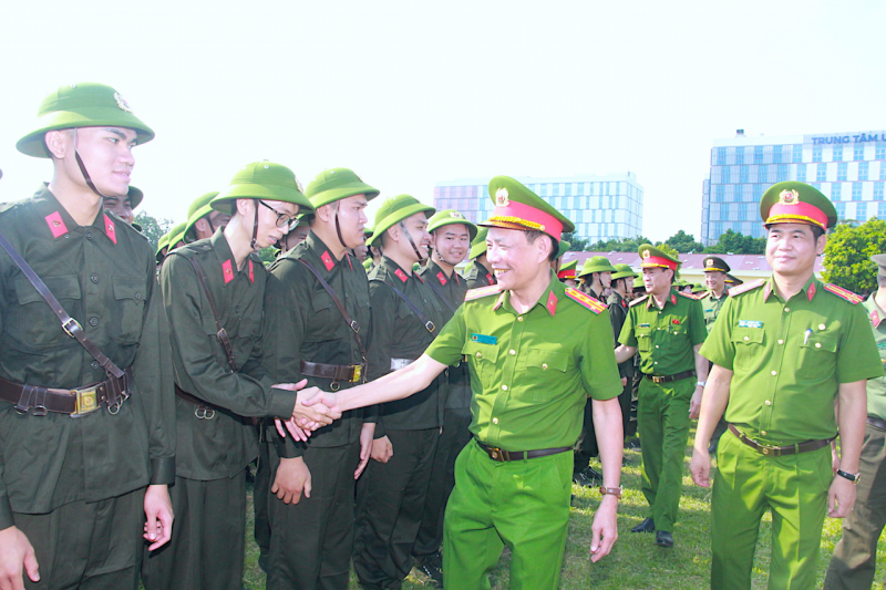 Học viên văn bằng 2 các học viện, trường CAND huấn luyện đầu khoá tại Bộ Tư lệnh Cảnh sát cơ động -1