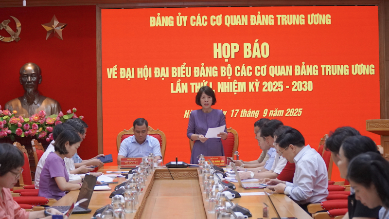 Đại hội đại biểu Đảng bộ các cơ quan Đảng Trung ương lần thứ I diễn ra từ ngày 23 - 24/9 -0