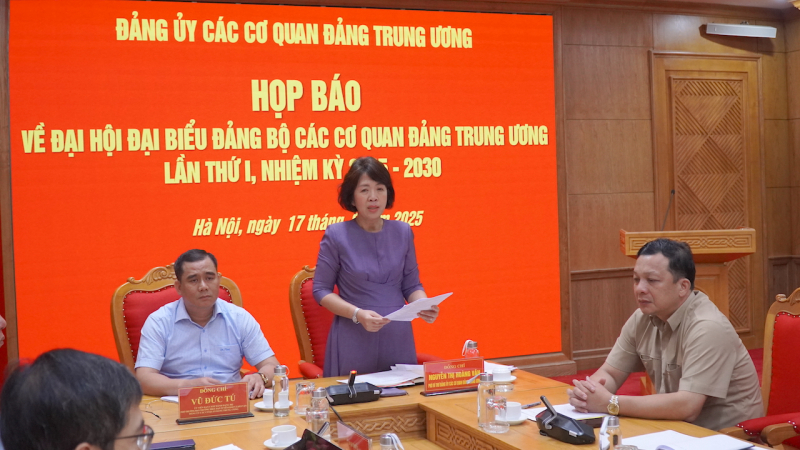 Đại hội đại biểu Đảng bộ các cơ quan Đảng Trung ương lần thứ I diễn ra từ ngày 23 - 24/9 -0