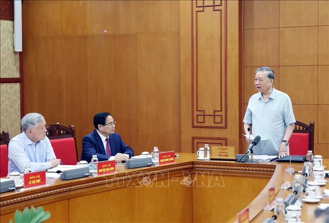 Tổng Bí thư Tô Lâm: Tháo gỡ vướng mắc phát sinh, đảm bảo tính thống nhất, đồng bộ của hệ thống pháp luật -0