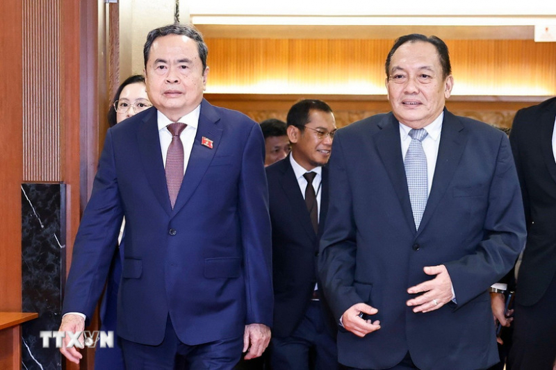 Chủ tịch Quốc hội Trần Thanh Mẫn và Chủ tịch Hạ viện Malaysia tiến hành hội đàm -0