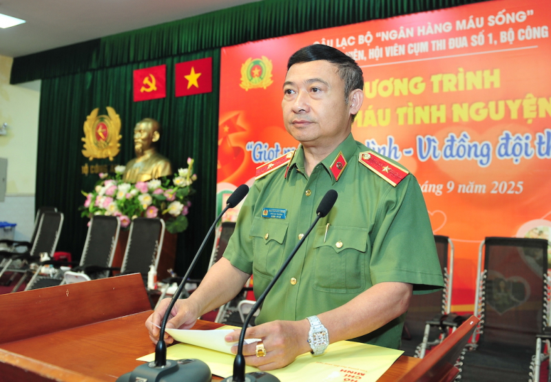 200 CBCS Cụm thi đua số 1, Bộ Công an tham gia hiến máu tình nguyện -0