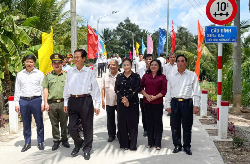 Khánh thành 4 cây cầu nông thôn Cục An ninh chính trị nội bộ phối hợp ngân hàng xây dựng -2