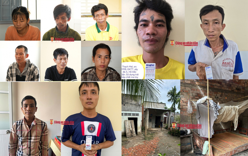 Công an xã ở Cần Thơ bắt 10 đối tượng liên qua đến 