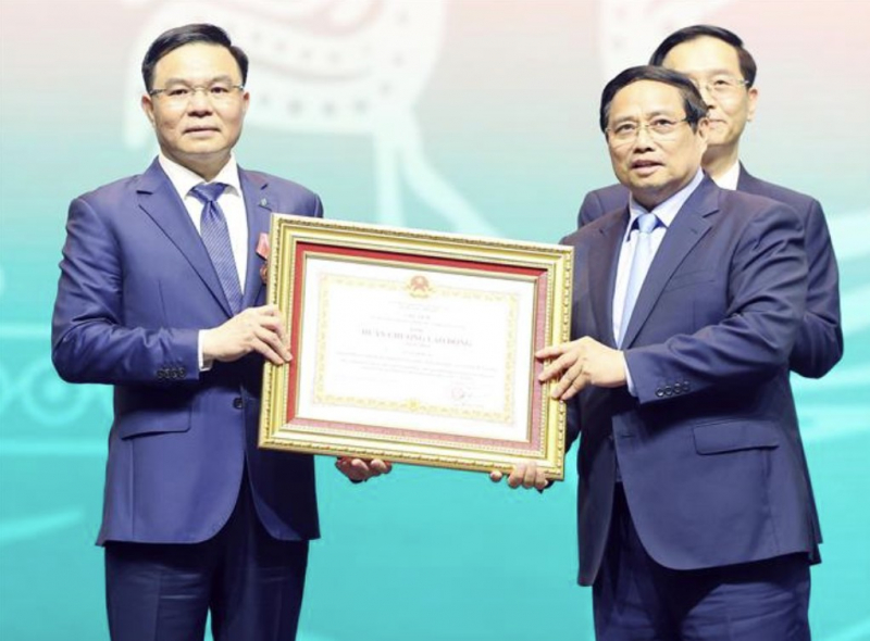 Tổng Bí thư dự Lễ kỷ niệm 50 năm Ngày thành lập Tập đoàn Công nghiệp - Năng lượng quốc gia Việt Nam -0