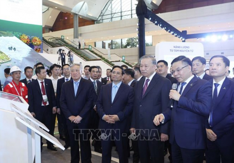 Tổng Bí thư dự Lễ kỷ niệm 50 năm Ngày thành lập Tập đoàn Công nghiệp - Năng lượng quốc gia Việt Nam -0