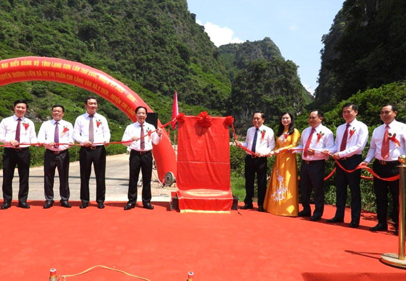 Khánh thành tuyến đường kết nối phát triển sản xuất vùng cây trồng đặc sản Lạng Sơn -0