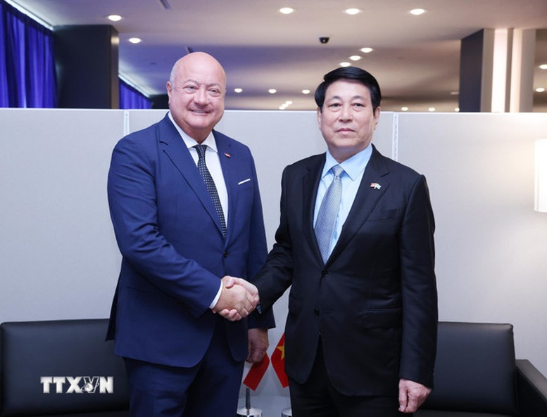 Chủ tịch nước gặp mặt các nguyên thủ, nhà lãnh đạo nhân dự Tuần lễ LHQ -0