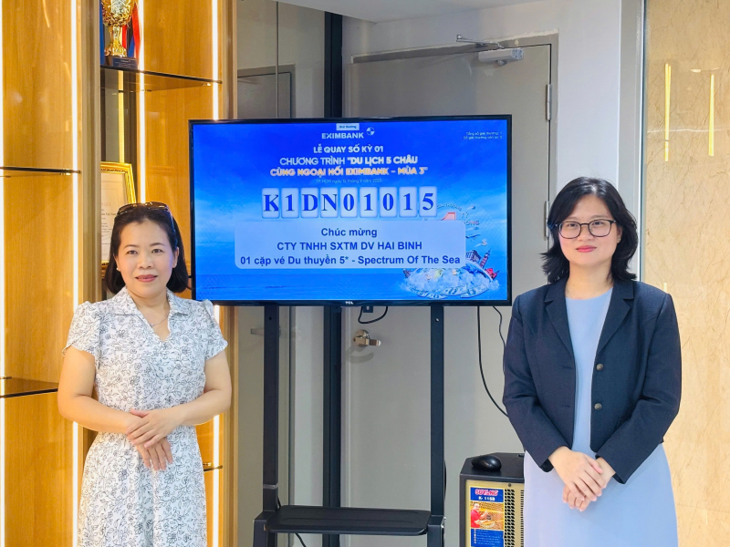 Eximbank công bố kết quả lễ quay số kỳ 1 “Du lịch 5 châu cùng Ngoại hối Eximbank – Mùa 3” -0