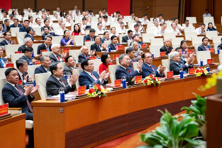 Tổng Bí thư Tô Lâm dự, chỉ đạo Đại hội đại biểu Đảng bộ Quốc hội lần thứ I -1