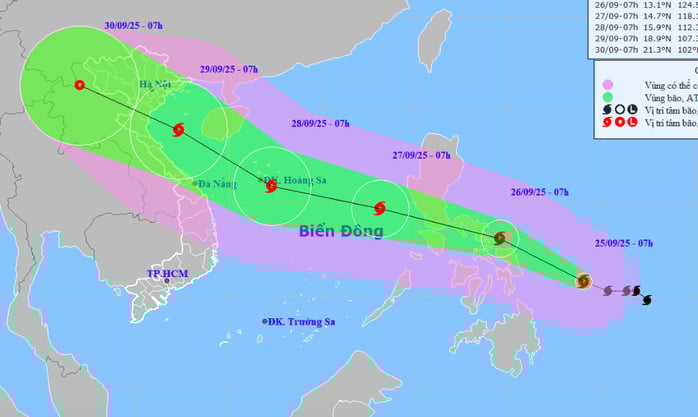 Bão BUALOI tối mai vào biển Đông, có khả năng mạnh thêm -0