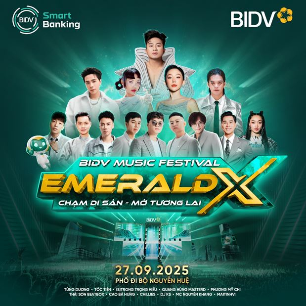 BIDV lần đầu mang sự kiện âm nhạc - công nghệ tới phố đi bộ Nguyễn Huệ, ra mắt SmartBanking ra mắt phiên bản X -0