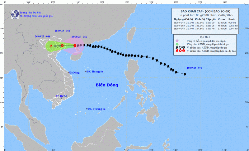 Bão Ragasa đổ bộ, miền Bắc nhiều nơi mưa lớn -0