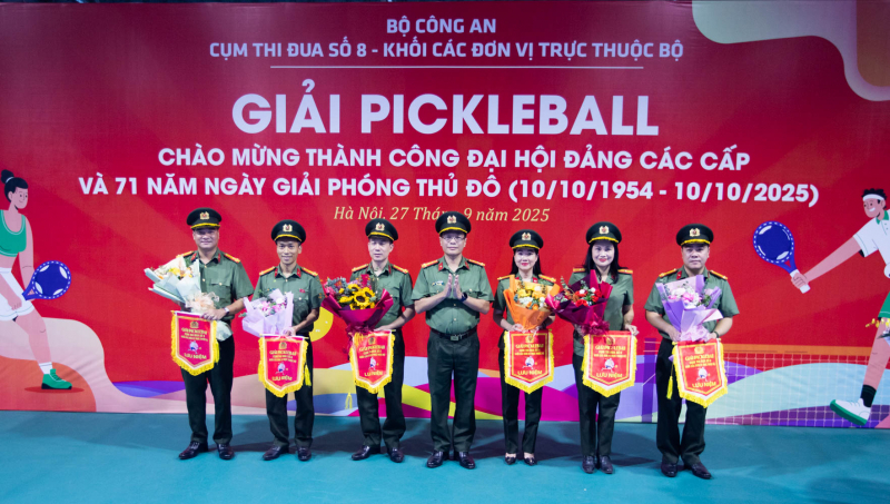 Khai mạc Giải Pickleball Cụm Thi đua số 8- Khối các đơn vị trực thuộc Bộ Công an năm 2025 -0
