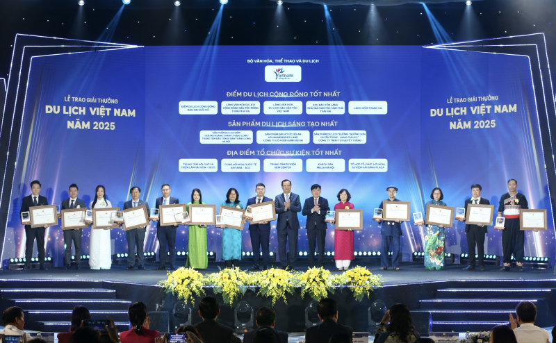Giải thưởng Du lịch Việt Nam 2025 vinh danh 113 doanh nghiệp, đơn vị tiêu biểu -1