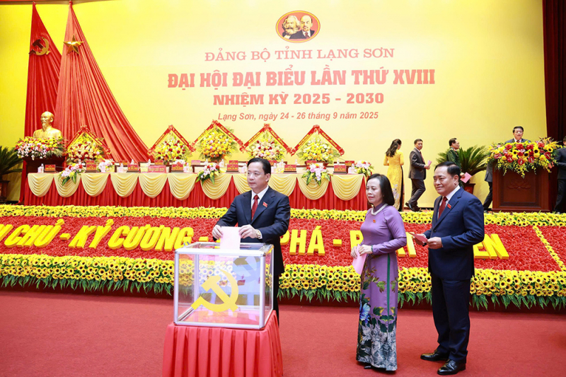 Đồng chí Hoàng Văn Nghiệm tái đắc cử Bí thư Tỉnh ủy Lạng Sơn nhiệm kỳ 2025-2030 -0