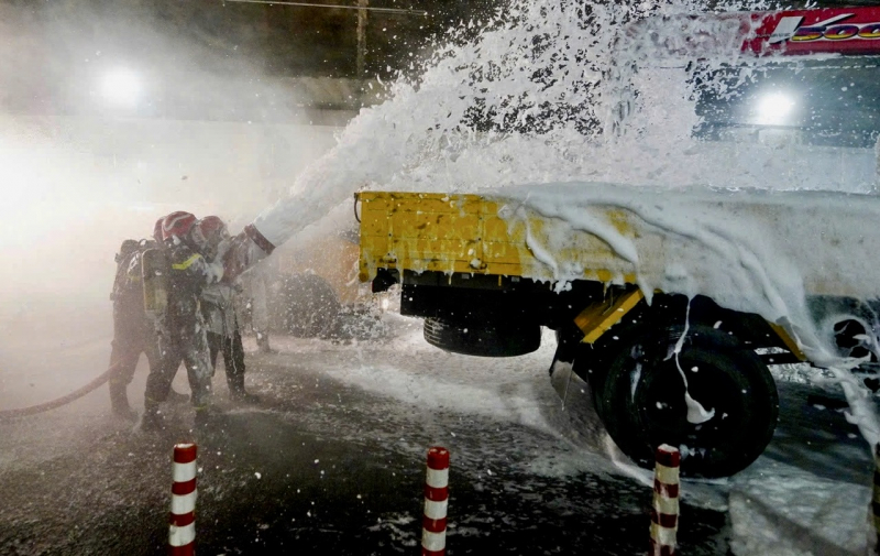 Ngăn chặn cháy, nổ trong hầm sông Sài Gòn từ những tình huống diễn tập -0