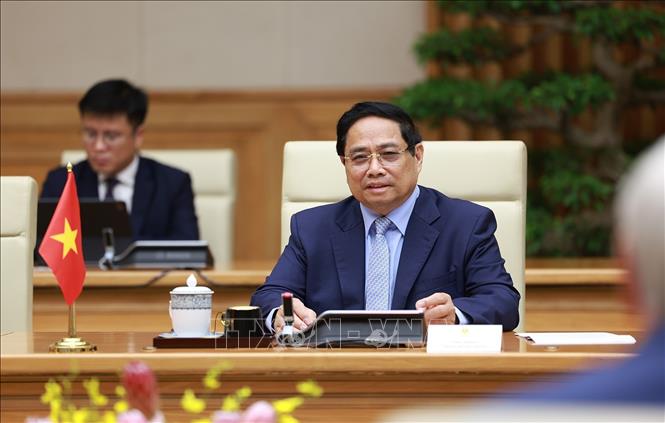 Thủ tướng Chính phủ Phạm Minh Chính hội kiến Chủ tịch Duma Quốc gia Nga -0