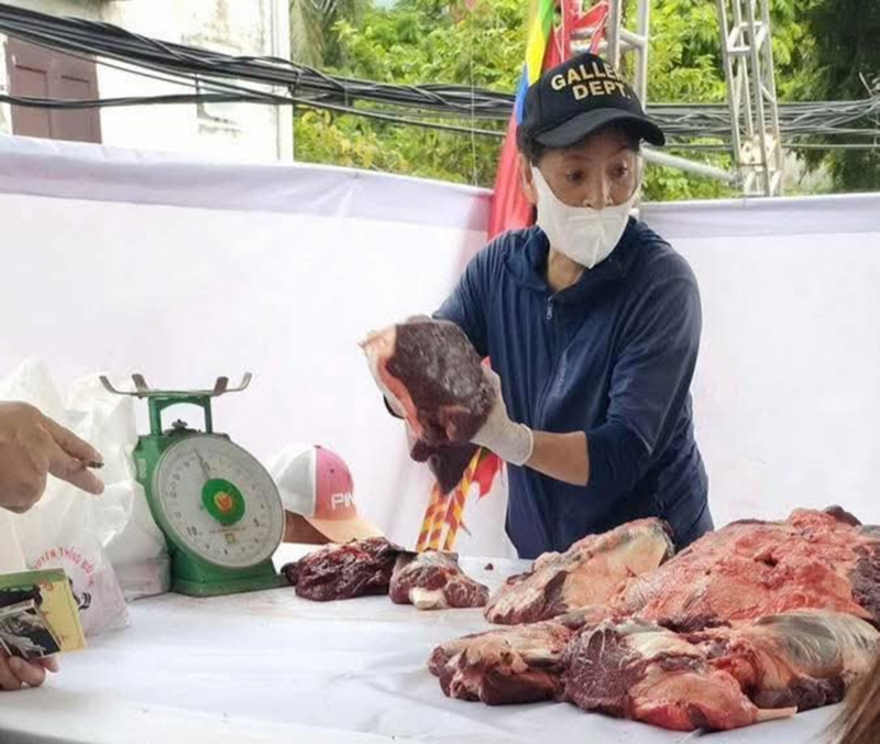 Bỏ nhiều triệu đồng chưa chắc đã mua được 1kg thịt trâu chọi Đồ Sơn -0