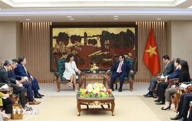 Thủ tướng Phạm Minh Chính tiếp lãnh đạo Công ty GE Vernova của Hoa Kỳ -0