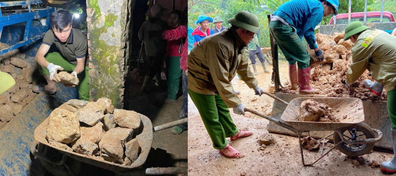 Many subsidence points after heavy rain in Phieng Khoai, Son La province -2