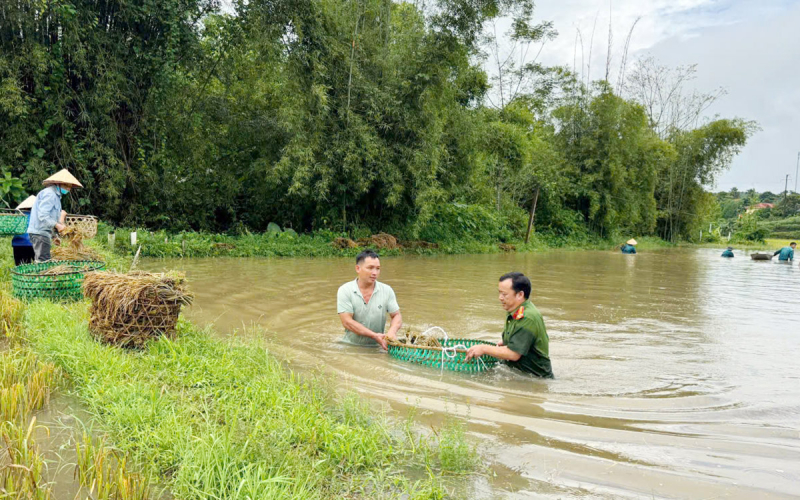 Căng mình hỗ trợ người dân khắc phục hậu quả mưa bão -1
