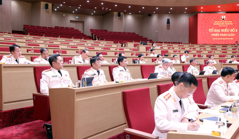 Tâm huyết, trách nhiệm Phiên thảo luận Tổ Đại hội đại biểu Đảng bộ Công an Trung ương lần thứ VIII -0