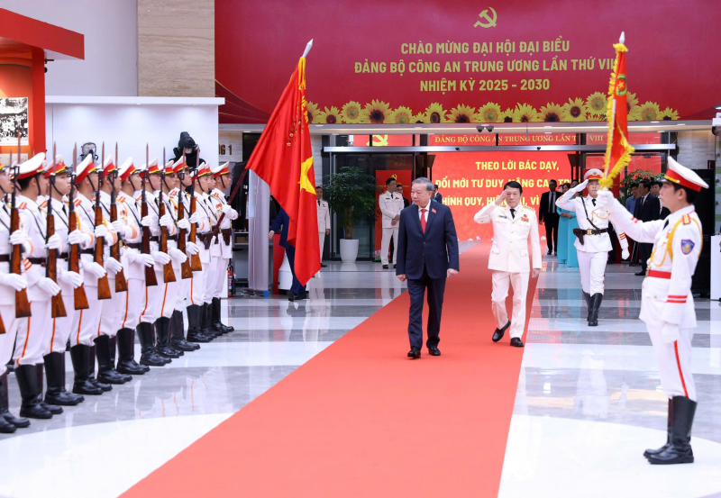 Toàn cảnh Đại hội đại biểu Đảng bộ Công an Trung ương lần thứ VIII -0