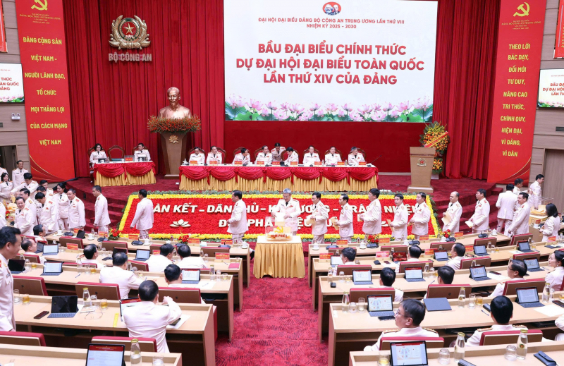 Toàn cảnh Đại hội đại biểu Đảng bộ Công an Trung ương lần thứ VIII -2