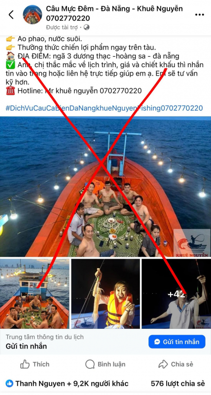 Đà Nẵng: Núp bóng tour câu mực đêm, nhiều tàu cá tổ chức dịch vụ du lịch “chui” gây mất an toàn cho du khách -0