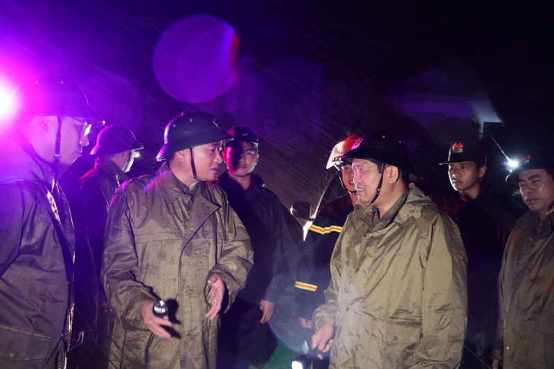 Đoàn công tác Bộ Công an kiểm tra công tác phòng, chống thiên tai tại tỉnh Quảng Ninh -0