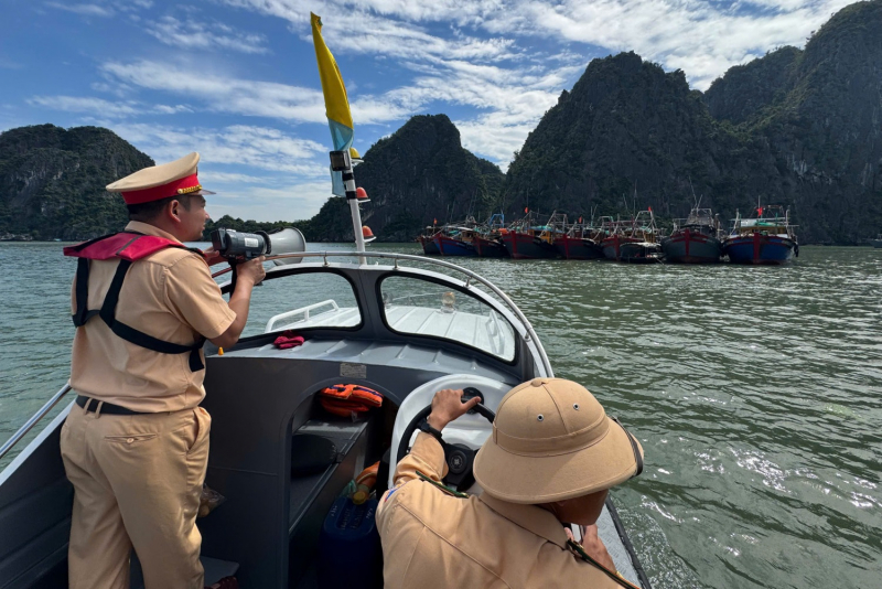 Quang Ninh setzt die Arbeiten zur Verhinderung der Zirkulation des Sturms Matmo -0 fort