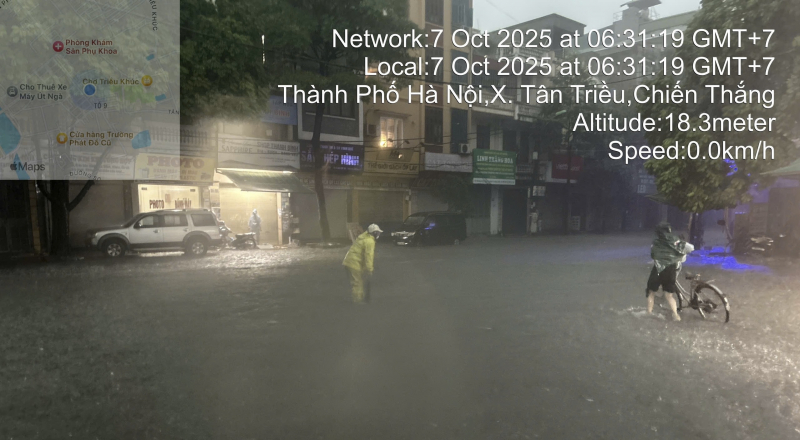 Hanoi: Flood warning at 90 locations, operating many pumping stations to support urban drainage -0