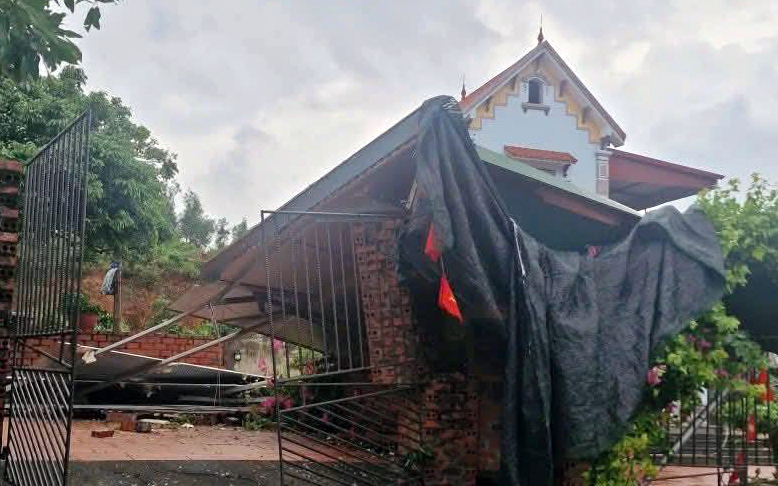 In Hai Phong ist erneut ein Tornado aufgetaucht, viele Häuser wurden beschädigt -0