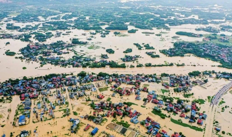 Lũ sông Cầu ở Thái Nguyên vượt mức lịch sử hơn một mét -0