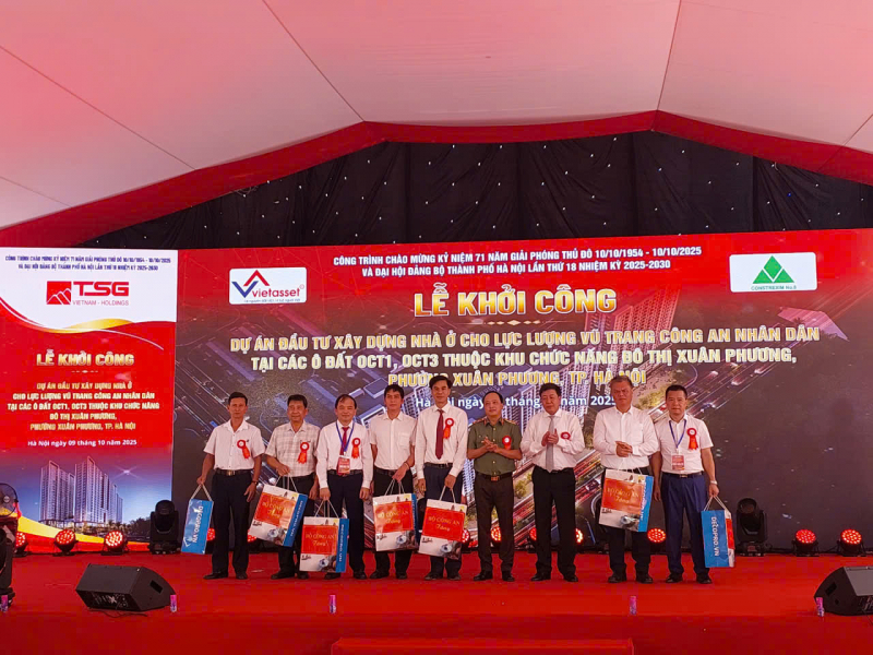 Khởi công dự án đầu tư xây dựng nhà ở cho lực lượng vũ trang CAND tại KĐT Xuân Phương -0