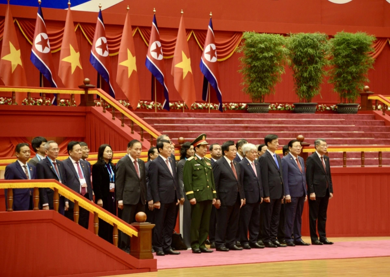 Lễ đón Tổng Bí thư Tô Lâm thăm cấp Nhà nước Cộng hòa Dân chủ Nhân dân Triều Tiên -1