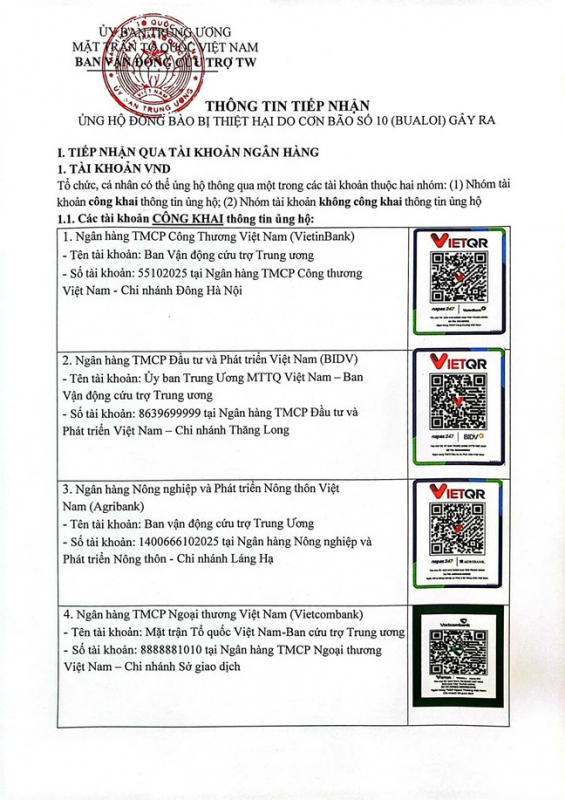 Chung tay ủng hộ nhân dân Cuba và đồng bào bị thiệt hại do thiên tai, lũ lụt -0