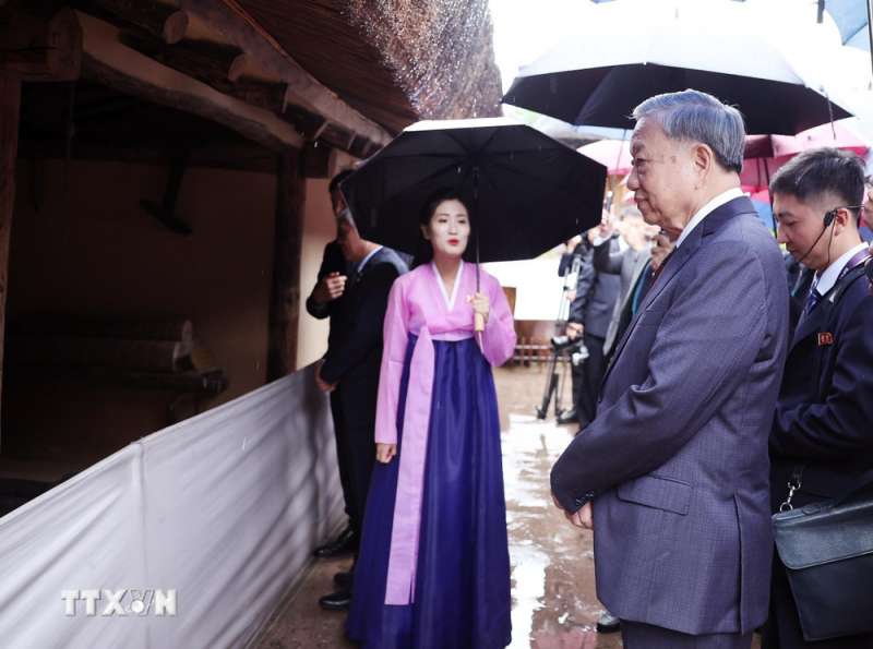 Tổng Bí thư Tô Lâm tưởng nhớ Chủ tịch Kim Nhật Thành và Tổng Bí thư Kim Jong Il -0